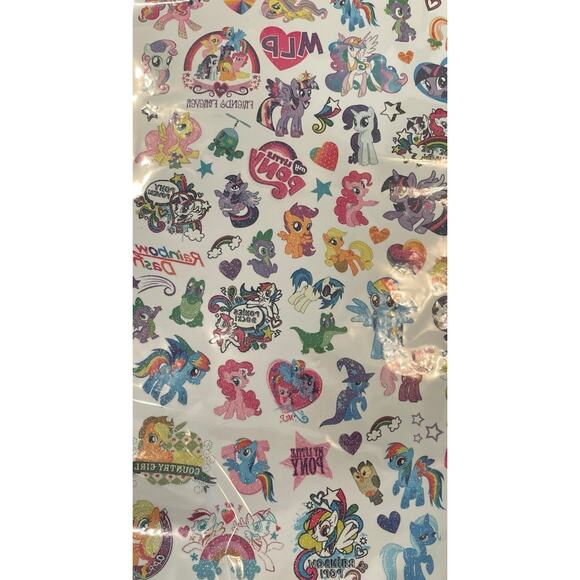 My Little Pony Tattoos Collection Temporary Gitter Hasbro 2014 LOT OF 100 + - Picture 6 of 9